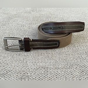 Nordstrom Canvas & Leather Belt‎ 44